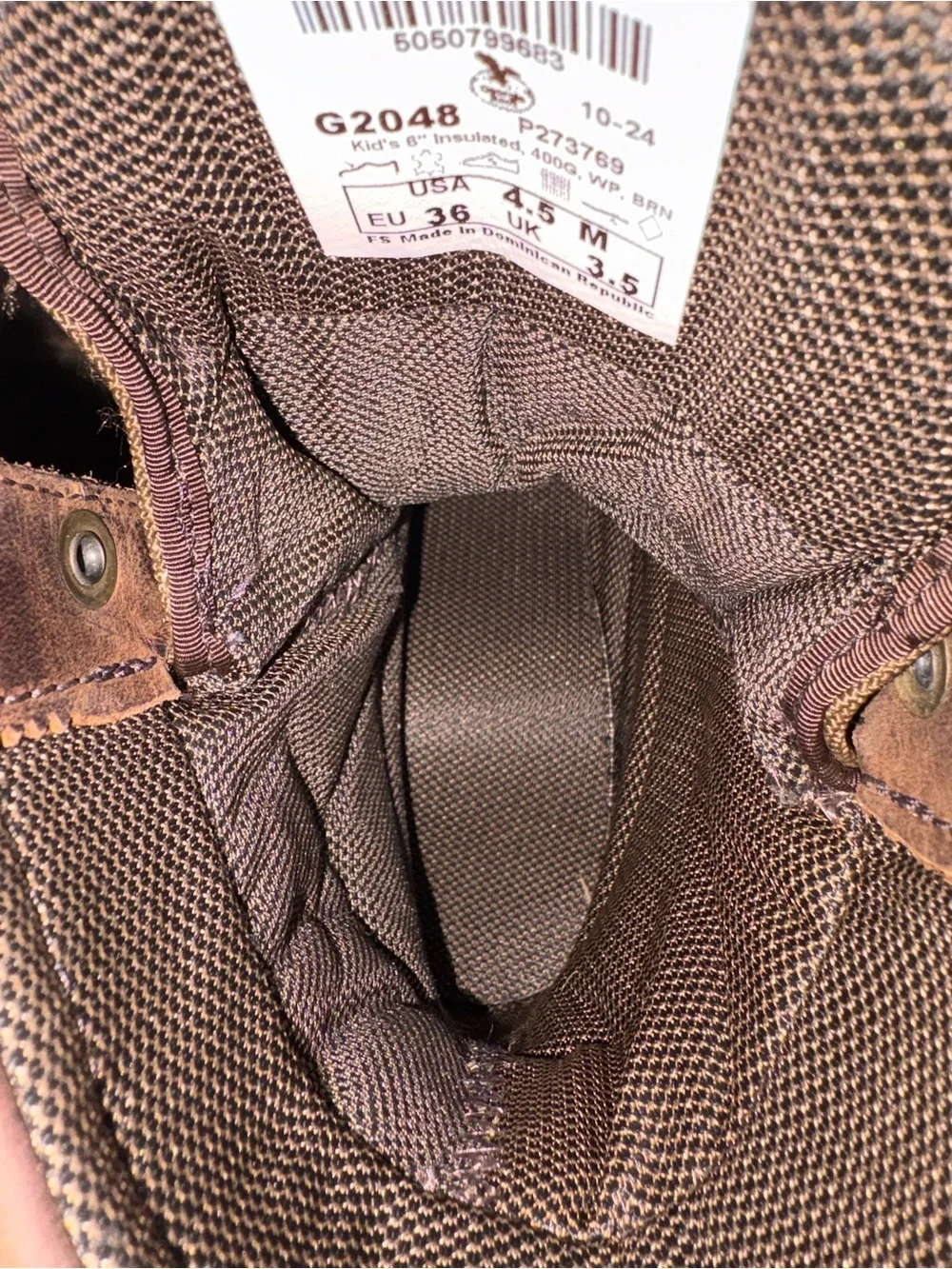 Georgia Boot G2048 Mid-Calf Waterproof Lace-Up Work Boots Leather Thinsulate
